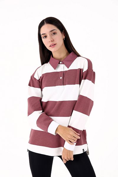 Scorp Hanorac casual de damă Burgundy Luxe