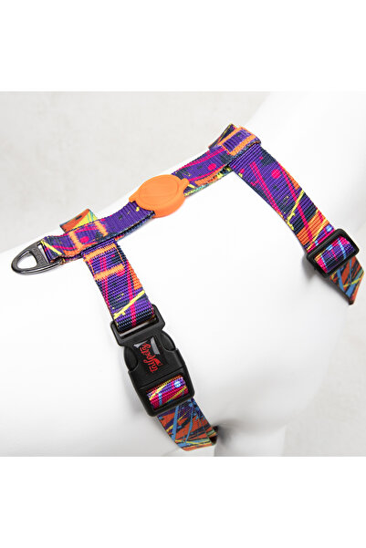 Tailpetz Splash H-tipi Göğüs Tasması Ayarlanabilir, Konforlu Ve Dayanıklı Desenli Köpek Tasması