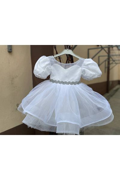 SAYUKER SHOP Princess Model Birthday White Girl's Party Dress