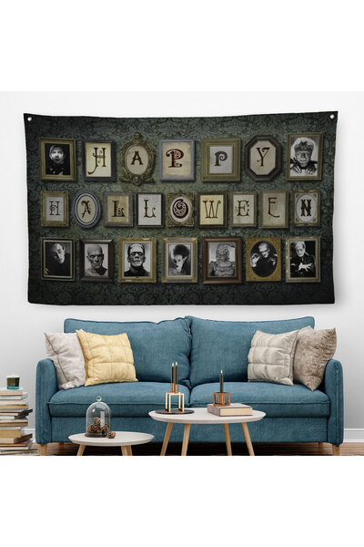 PAMUK'S DESİGN Ürpertici Karakterler Vintage Korku Filmi Cadılar Bayramı Goti...