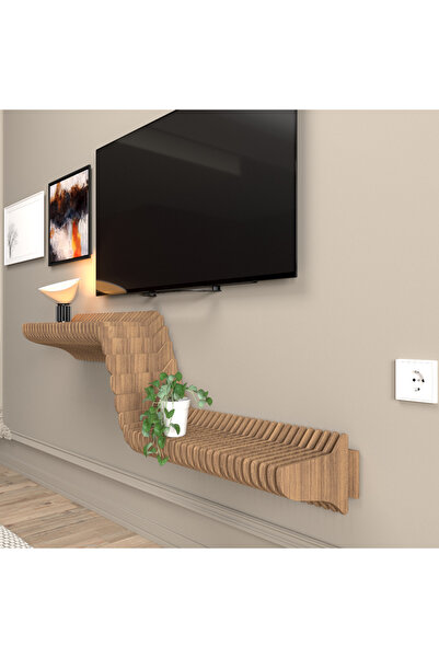 Barida Sanat Modern Tasarım Duvar Rafı, TV Ünitesi, Özel Tasarım 100 cm uzunluk