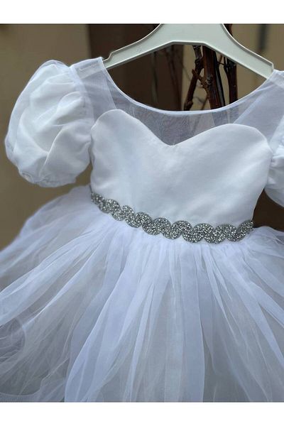 SAYUKER SHOP Princess Model Birthday White Girl's Party Dress