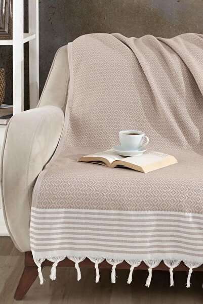 Lamassi Koltuk Örtüsü 180x210cm Pamuklu Kanepe Çekyat Örtüsü