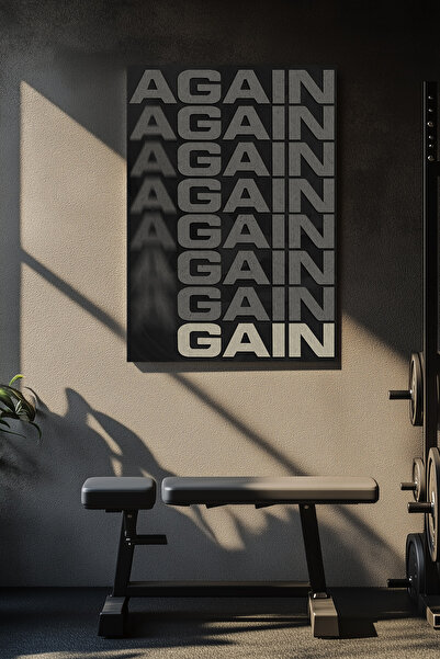 İyisi Again Again Kanvas Tablo Motivasyon  Duvar Tablosu Canvas Tablo Spor Sa...