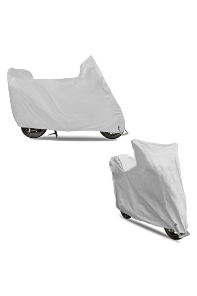 Breen Gri (TVS Ntorq) Motosiklet Brandası, Arka Çanta ve Kilit Uyumlu