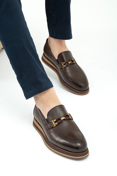 Tamer Tanca Men's Genuine Leather Loafer Shoes 708 4503 Erk Ayk Sk22/23