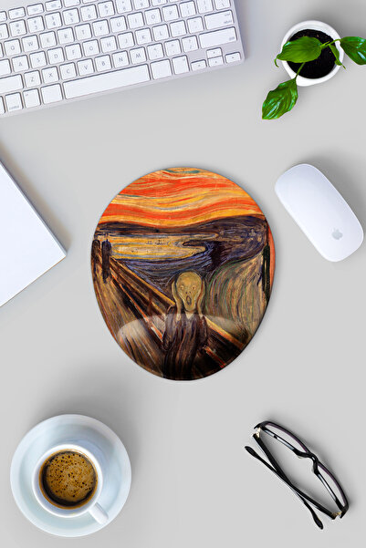 Gizeo Concept The Scream By Edvard Munch Desenli Bilek Destekli Mouse Pad
