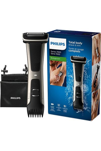 Philips Bodygroom BG7025/13 | Showerproof Groin & Body Trimmer | Body Shaver, 5-Length Adjustable Co