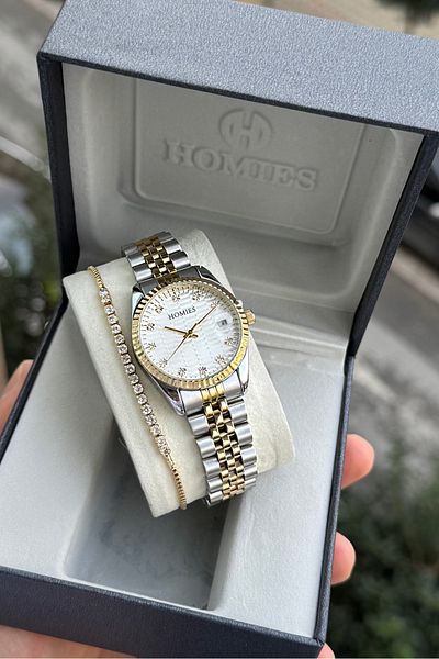 Homies Women's Waterproof Calendar Bracelet with Gift - Hm 012567 S01