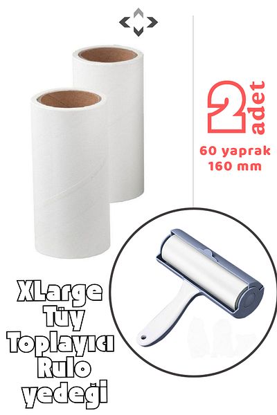 LİGROUND 2Pcs Xlarge Hair Collector - Large Size Roller Replacement