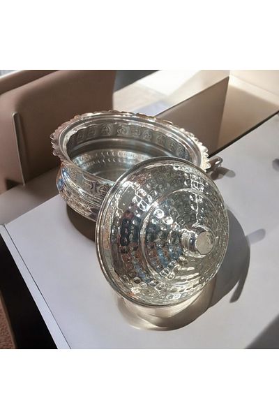 Bakır Center Tattoo Copper Candy Bowl & Decorative Candy Standing Candy Bowl Copper Chocolate Bowl No. 3