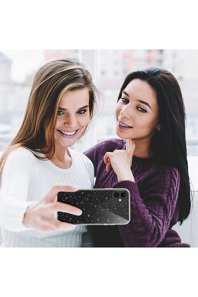 Merwish حافظة شفافة لامعة متوافقة مع هاتف iPhone 12 و12 Pro، كاميرا مطورة وحماية للشاشة مقاومة للصفراء