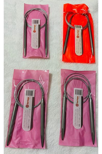Kartopu 100 cm Steel Wire Press Skewers Set - 4 Pieces (7/8/9/10)
