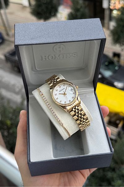 Homies Women's Waterproof Calendar Bracelet with Gift - Hm 012567 S01