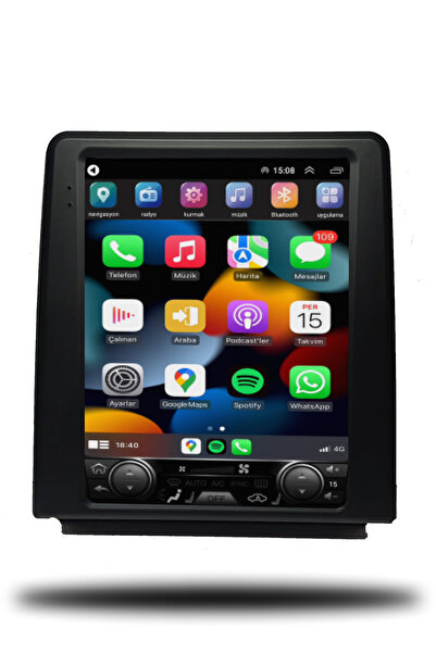 smartgo Renault Clio 5 Tesla Ekran 2019-2022 2K OLED Android Carplay Multimed...