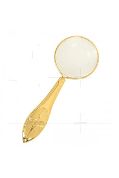 OEM Gold Color 5X45Mm Exquisite Embroidered Custom Designed Gift Magnifying G...