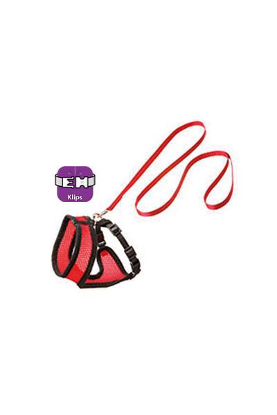 Karlie Cat Chest Collar 38cm Red-Black Dpmah