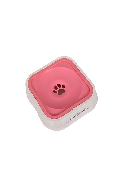 puffy paw وعاء ماء للكلاب من الجيل الجديد - وعاء ماء للكلاب بدون رذاذ