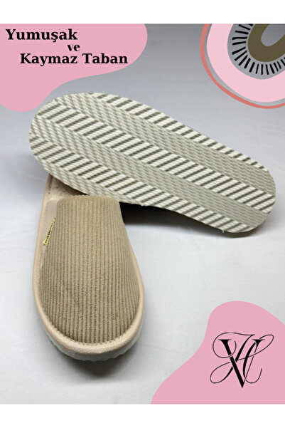 Mode Cool Wool Unisex Slippers - Semi-Leather, Velvet Corduroy, Non-Slip Sole and Comfort