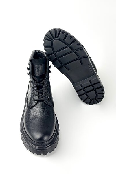 BENGAL Чорні черевики Salvio з 100% натуральної шкіри для чоловіків