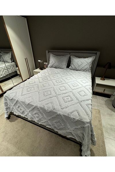 best house decor Double Bohemia Bedspread 250X260 Gray