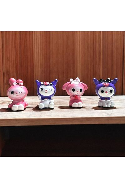 Kuzey 4 БРОЯ ХРОМИРАНИ ДЕКОРАТИВНИ ДРЕХУНКИ MY MELODY КОЛЕДНИ ДЕКОРАЦИИ НОВОГОДИШНИ ПОДАРЪЦИ ДЕКОРАЦИЯ ЗА ВИТРИНА