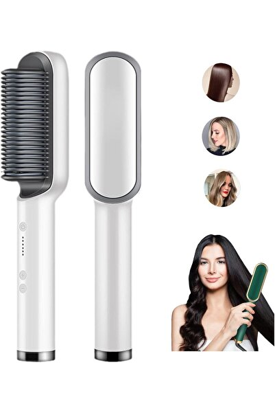Arabest Negative Ion Hair Straightener Styling Comb with 5 Temp, 2 in 1 Brush...