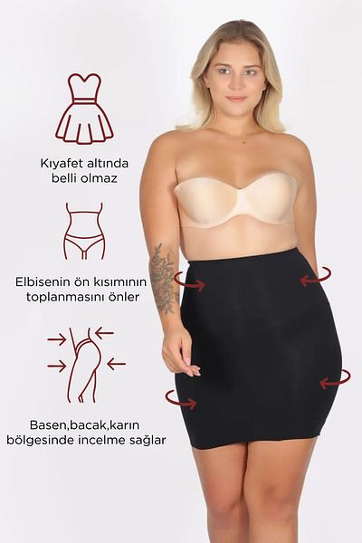 Yamuna Strapless Skirt Corset Black