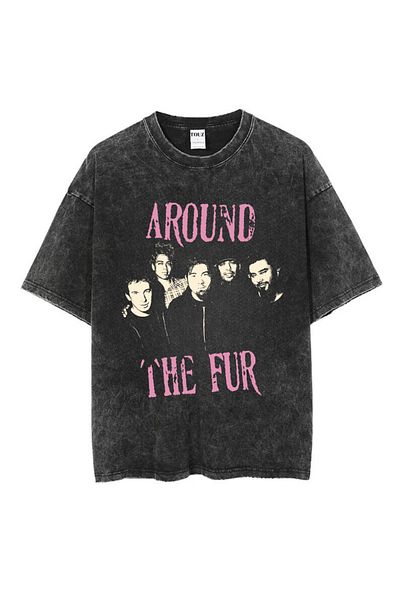 Touz Moda Πλένεται Deftones Printed Unisex Oversize Vintage T-shirt