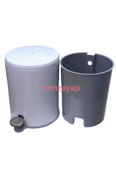 pirimanova Prima Nova Çelik Çöp Kovası Soft Ve Wc Tuvalet Fırçası Beyaz