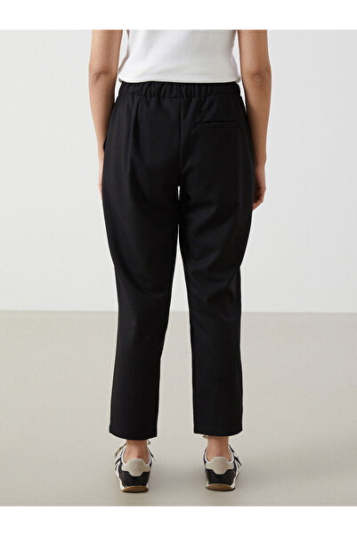 LC Waikiki Black Elastic Waist Women's Trousers