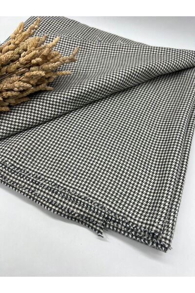 Kumaş Sevdası Kazayağı Poliviskon Flanel Kumaş (Eni150cm) Elbise Kap,Etek Ceket Pantalon vb