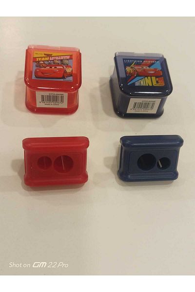 Mikro Covered Large Chamber Durable Double Opener Pencil Sharpener with Maze (2Pcs)
