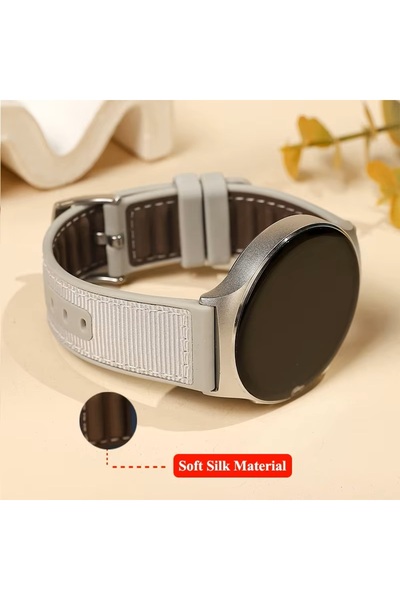 UnDePlus Huawei Watch 3 GT GT2 GT2e GT3 GT4 GT5 Pro SE Elite 46mm Kordon Lansman Kumaş Dikişli Silikon 102