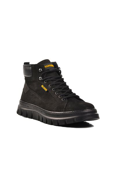 Bulldozer Μαύρα ανδρικά μποτάκια Nubuck
