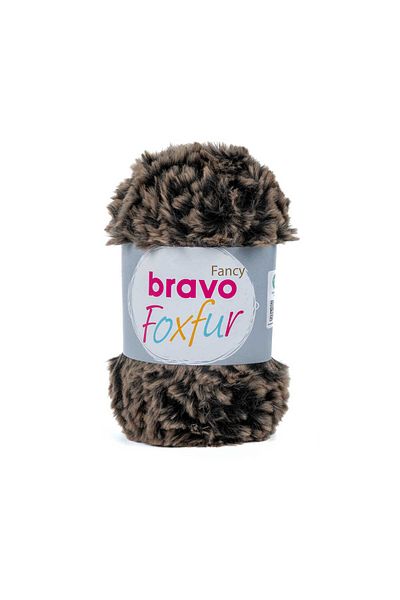 Yarn Home Bravo Foxfur |   Fur Rope - Dark Brown