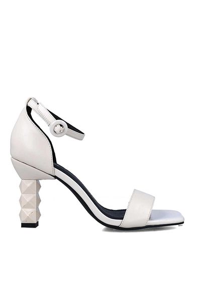 MENBUR WOMEN SHOES WHITE SANDAL, MID HEEL, WITHOUT PLATFORM