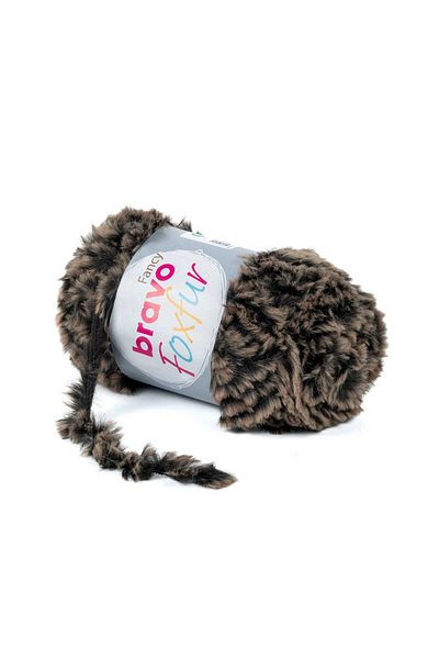 Yarn Home Bravo Foxfur |   Fur Rope - Dark Brown