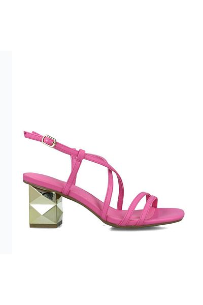 MENBUR WOMEN SHOES PINK SANDAL, MID HEEL, PLATFORM
