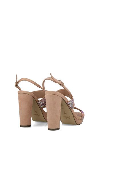 MENBUR WOMEN SHOES NUDE SANDAL, HIGH HEEL, PLATFORM