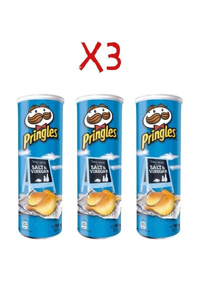 Pringles Salt and Vinegar 165 Gr 3Pcs