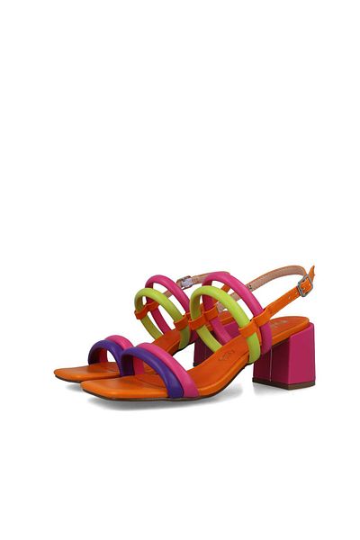 MENBUR WOMEN SHOES MULTICOLOR SANDAL, MID HEEL, WITHOUT PLATFORM