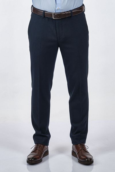 Ecer Ανδρικό παντελόνι με διπλό πόδι Navy Blue 18186220