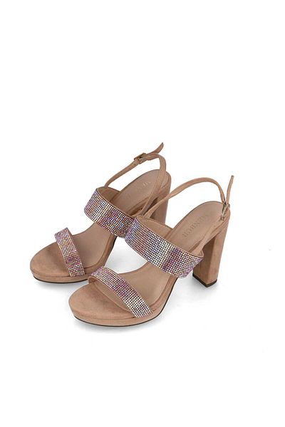 MENBUR WOMEN SHOES NUDE SANDAL, HIGH HEEL, PLATFORM
