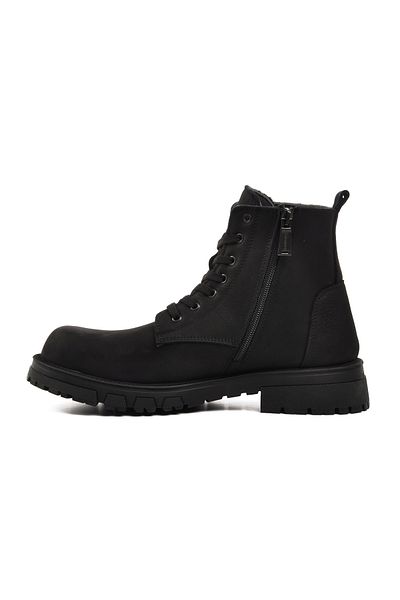 Bulldozer Μαύρα ανδρικά μποτάκια Nubuck