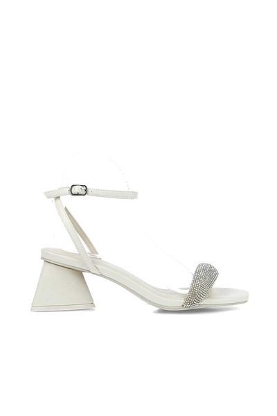 MENBUR WOMEN SHOES WHITE SANDAL, MID HEEL, WITHOUT PLATFORM