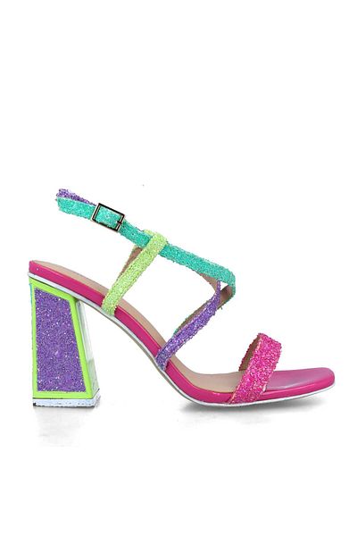 MENBUR WOMEN SHOES FUCHSIA SANDAL, MID HEEL, WITHOUT PLATFORM