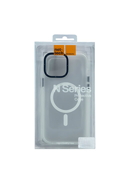 Nettech Apple iPhone 13 Pro Max Compatible Icesand Airbag Magsafe Series Back Protection Case - White