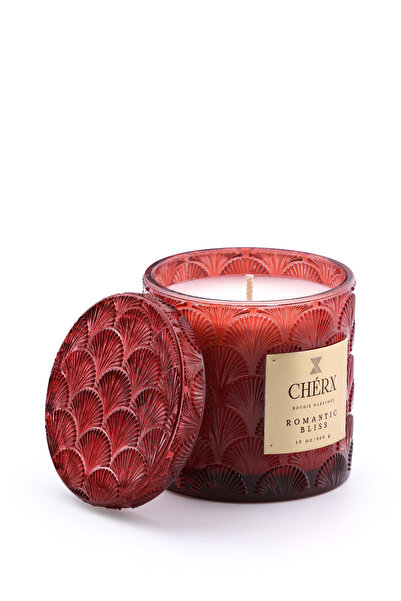 Cherx Kırmızı Mum Romantic Bliss Cam Kavanoz Mum