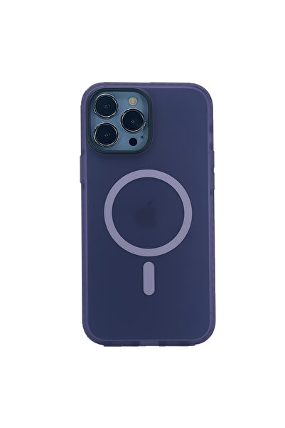 Nettech iPhone 13 Pro Max Compatible Icesand Airbag Magsafe Series Back Protection Case - Purple